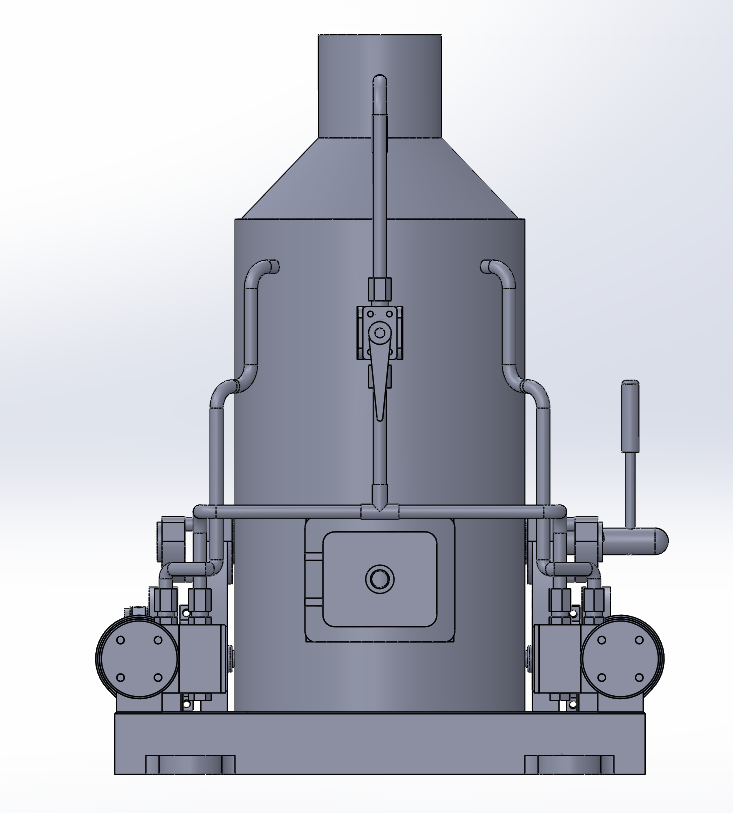 带离合器的 2x1 缸蒸汽机操作绞盘